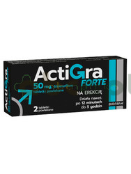 Actigra Forte 50 mg, 2 tabletki powlekane