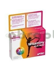 Witaminy dla Niej APTEO, 30 tabletek