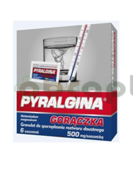 Pyralgina Gorączka, 500 mg, 6 saszetek