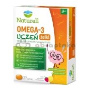 Naturell Omega 3 Uczeń żelki, 27 sztuk | DATA WAŻNOŚCI 31.10.2026