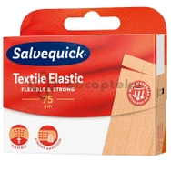 Salvequick Textile Elastic, plaster elastyczny do cięcia, 75 cm, 1 sztuka