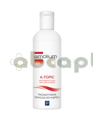 Emolium A-Topic, Trójaktywna emulsja do kąpieli, 200 ml