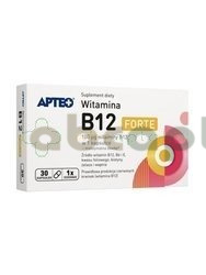 Apteo Witamina B12 Forte, 30 kapsułek