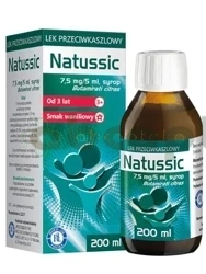 Natussic, 7,5 mg/5 ml, syrop, 200 ml | DATA WAŻNOŚCI 30.11.2025