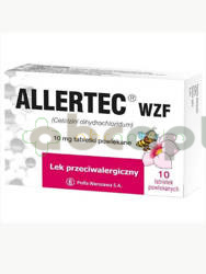 Allertec WZF 10 mg,10 tabletek powlekanych