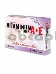 Vitaminum A+E AMS Forte, 30 tabletek | DATA WAŻNOŚCI 06.03.2025