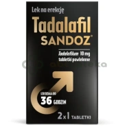 Tadalafil Sandoz 10 mg, 2 tabletki