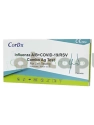 Test antygenowy CorDx Grypa A/B + COVID + RSV do samokontroli, 1szt.