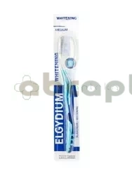 Elgydium Whitening Microball Medium, szczoteczka do zębów wybielająca, 1 sztuka