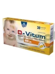 D-Vitum Witamina D dla niemowląt 600 j.m., 30 kapsułek twist-off
