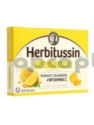 Herbitussin Miód i Cytryna, 12 pastylek