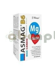 Asmag B6 Max Cardio, tabletki, 30 tabletek