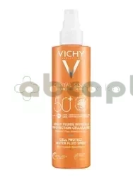 Vichy Capital Soleil Cell Protect, spray ochronny do twarzy i ciała, SPF 50+, 200 ml