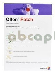 Olfen Patch, 140 mg, 5 plastrów leczniczych