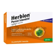 Herbion Porost Islandzki, 24 pastylki | DATA WAŻNOŚCI 30.04.2027