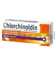 Chlorchinaldin o smaku czarnej porzeczki, 2 mg, 20 tabletek do ssania  | DATA WAŻNOŚCI 31.08.2025