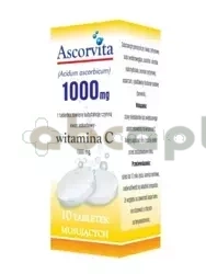 Ascorvita 1000 mg, 10 tabletek musujących    