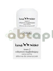 Ziaja Kozie Mleko, krem 2, odżywczo-wygładzający, 50 ml