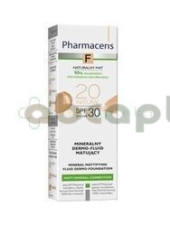 Pharmaceris F, mineralny dermo-fluid maujący, natural 20, SPF30, 30 ml