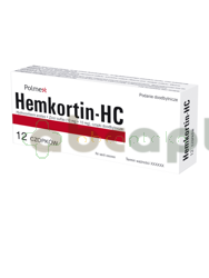 Hemkortin-HC, czopki doodbytnicze, 12 sztuk