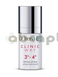 Dr Irena Eris, Clinic Way 3° + 4°, lifting peptydowy, dermokrem przeciwzmarszczkowy pod oczy na dzień i na noc, 15 ml