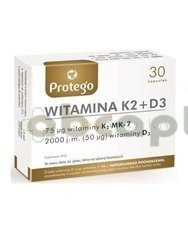 Protego Witamina K2+D3, 30 kapsułek, 