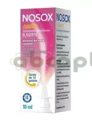 Nosox Junior aerozol do nosa 0,025% 10 ml