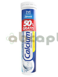 Zdrovit Calcium z witaminą C, smak mandarynkowy, 20 tabletek musujących