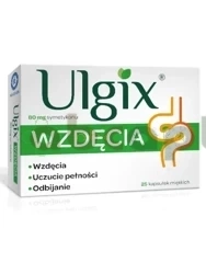 Ulgix Wzdęcia 80 mg,                25 kapsułek