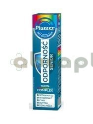 Plusssz 100% Odporność Senior Complex, smak mailna-dzika róża, 20 tabletek musujących