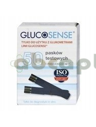 Glucosense - elektroda paski testowe do glukometru, 50 szt