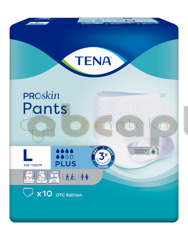 TENA Pants ProSkin Plus, Majtki chłonne rozmiar L, 10 sztuk