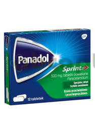 Panadol Sprint, 500 mg, 12 tabletek | DATA WAŻNOŚCI 31.12.2026