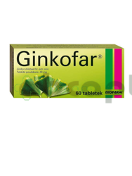 Ginkofar, 40 mg, 60 tabletek