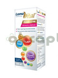 Loma Vital żelazo + cynk płyn 500 ml