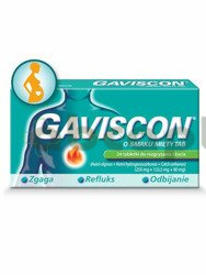 Gaviscon o smaku mięty 24 tabletek