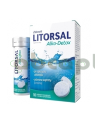 Zdrovit Litorsal, Alko-Detox, 10 tabletek musujących