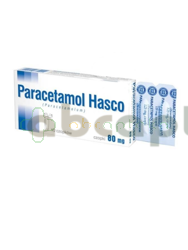 Paracetamol Hasco, 80 mg, 10 czopków