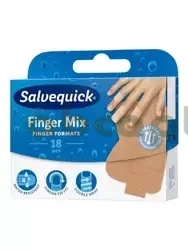 Salvequick Finger Mix, plastry elastyczne na palce, 18 sztuk