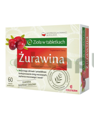 Żurawina, 60 tabletek powlekanych