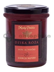 Miody Polskie Miód & Sok Dzika Róża, 250 g | DATA WAŻNOŚCI 31.12.2026