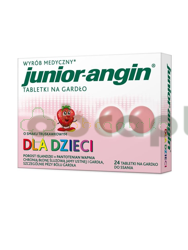 Junior-angin tabletki na gardło, 24 sztuki