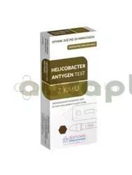 Helicobacter Antygen, domowy test do wykrywania bakterii H. pylori w kale, 1 sztuka