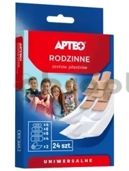 Rodzinne zestaw plastrów APTEO, 24 sztuki