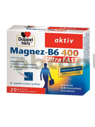 Doppelherz aktiv Magnez-B6 400 UltraFAST, 20 saszetek