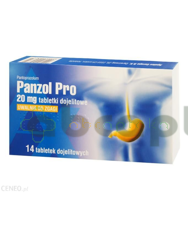 Panzol Pro, 20 mg, 14 tabletek dojelitowych