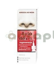 Xylodex 0.1% regeneracja, (0,1mg+5,0mg)/ dawka, aerozol do nosa, 10 ml