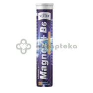 Magnez + B6, VITTER BLUE, 20 tabletek musujących