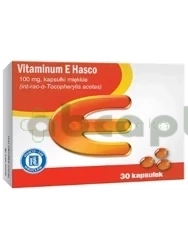 Vitaminum E 100 mg Hasco,                 30 kapsułek