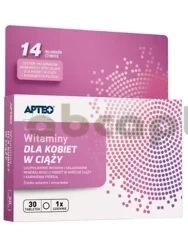 Witaminy dla kobiet w ciąży APTEO,   30 tabletek